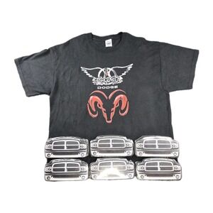 NOS Aerosmith Dodge Ram Tour Shirt XL‎ Delta Pro Weight 2000s Promo Sealed